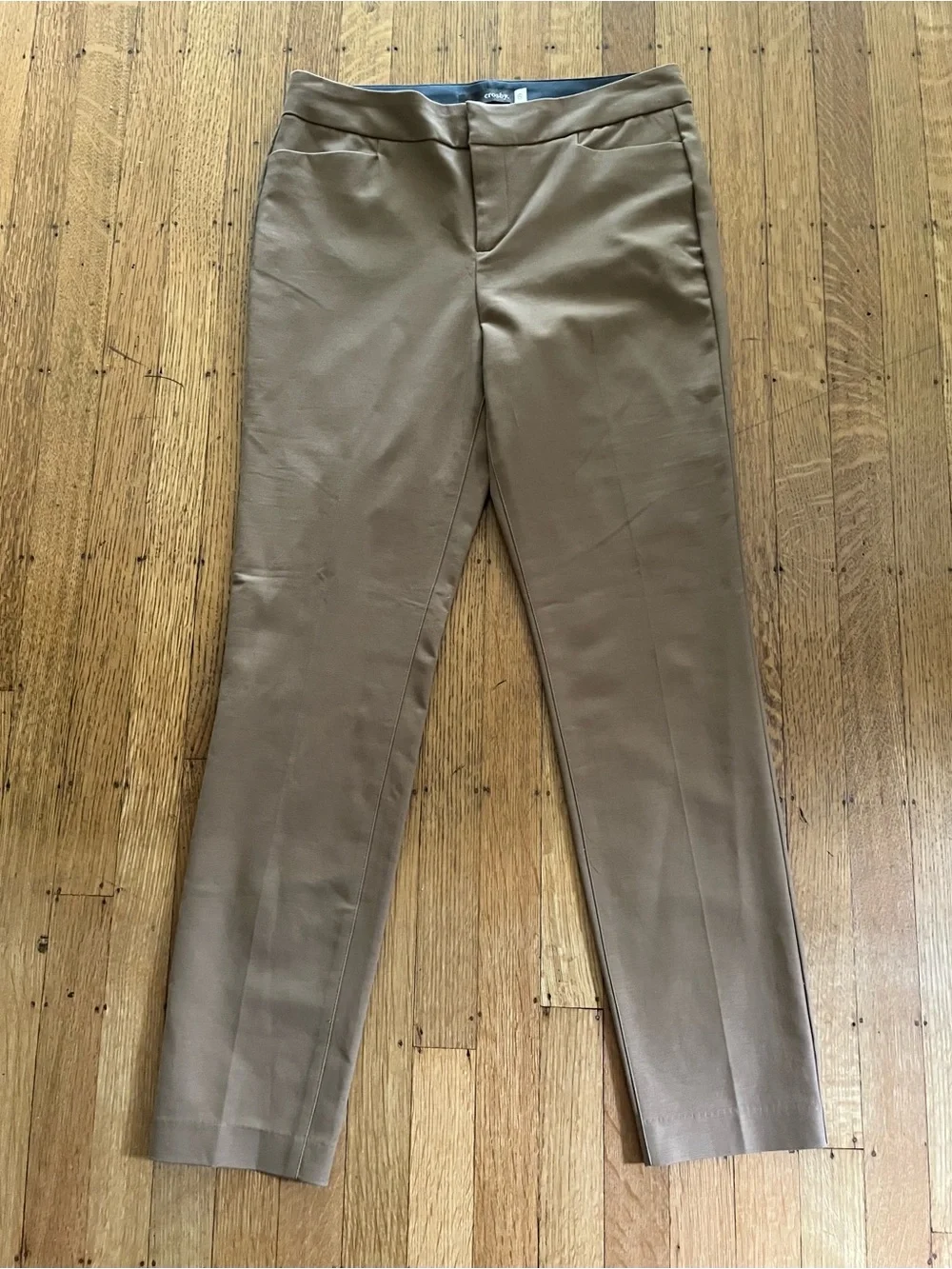 crosby. Women's Ankle Pants in Brown Madison Fit